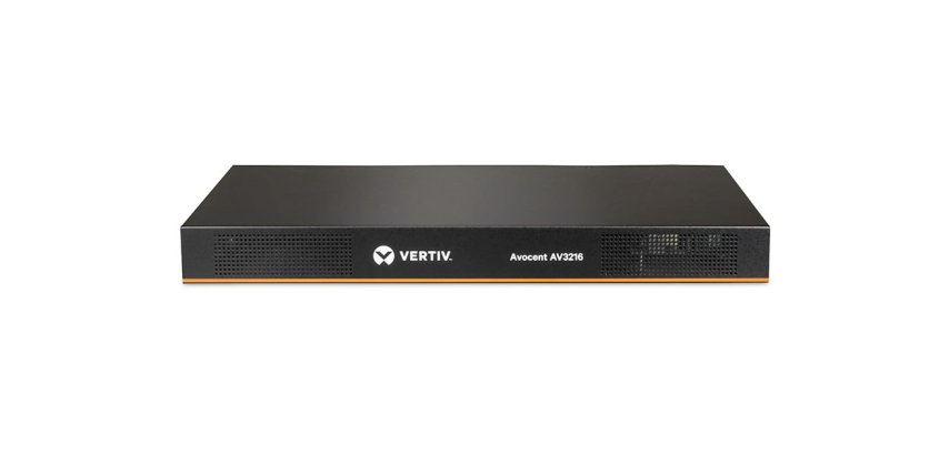 Vertiv Avocent AV 3216 commutateur écran, clavier et souris Grille de montage Noir