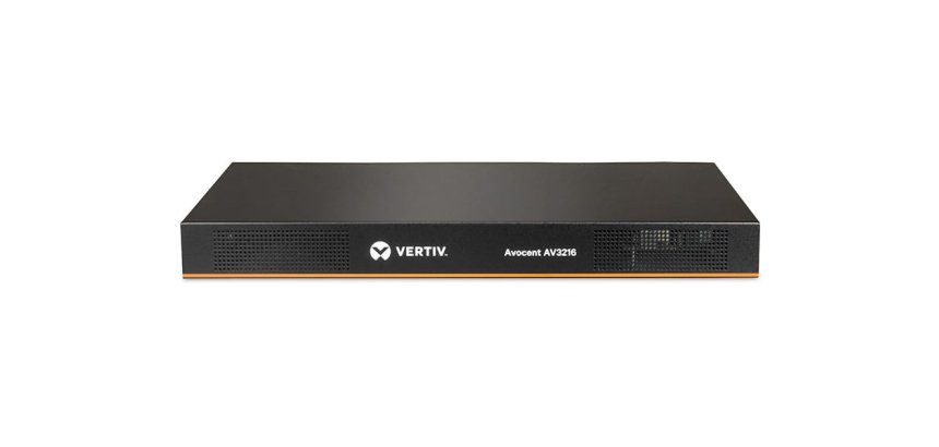 Vertiv Avocent AV 3216 commutateur écran, clavier et souris Grille de montage Noir