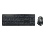 CHERRY Stream desktop ultimate clavier Souris incluse maison/bureau USB + RF Wireless + Bluetooth AZERTY Français Noir