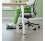 Repose-pieds, réglable en hauteur, gris foncé