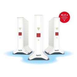 Mesh Set FRITZ! 4200 3-pack Edition Inter Dual-band (2.4 GHz/5 GHz) Wi-Fi 6E (802.11ax) Rosso, Bianco 2x2/4x4