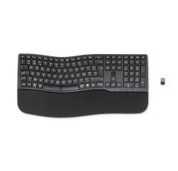 HP 680 Comfort Dual-Mode Keyboard clavier Maison RF sans fil + Bluetooth AZERTY Belge Noir