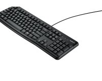 Teclado con cable K120 Logitech Qwerty Inglés de EEUU - negro