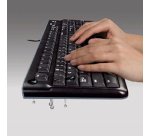 Teclado con cable K120 Logitech Qwerty Inglés de EEUU - negro