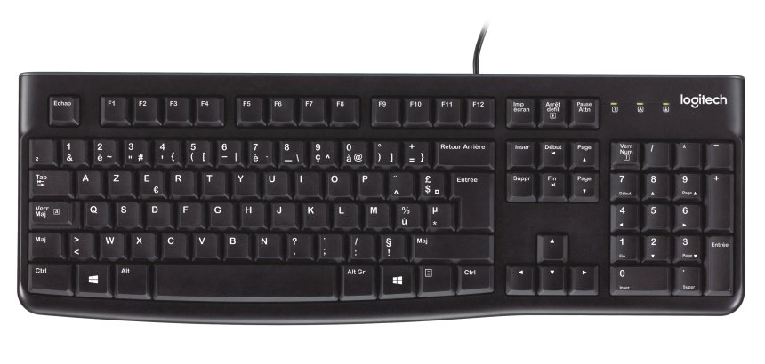 Logitech Keyboard K120 for Business toetsenbord Kantoor USB AZERTY Belgisch Zwart