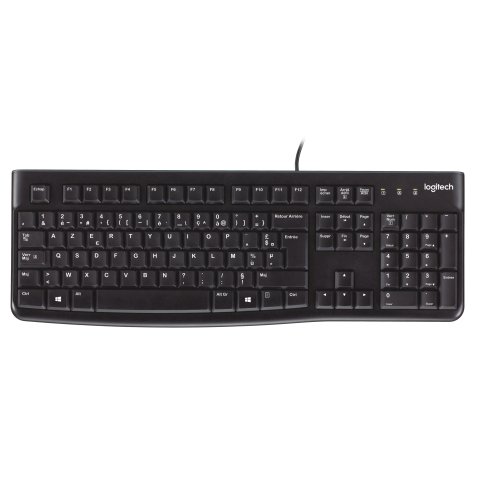 Logitech Keyboard K120 for Business toetsenbord Kantoor USB AZERTY Belgisch Zwart