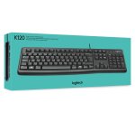 Logitech Keyboard K120 for Business teclado Oficina USB QWERTY Internacional de EE.UU. Negro