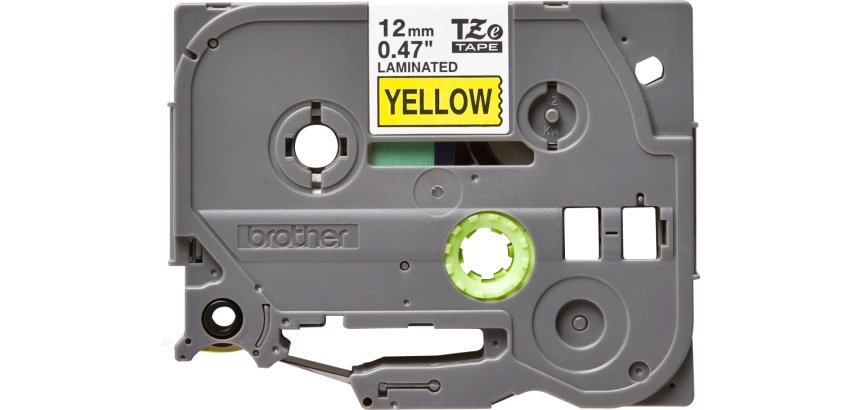 Brother TZE-631 label-making tape Black on yellow