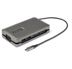 StarTech.com Adaptateur Multiport USB-C 6 en 1 - USB Type-C vers 4K 60Hz HDMI 2.0 - 100W Power Delivery Pass-trough - SD/Micro SD - Hub Convertisseur Compatible Win/Mac/Linux - Mini Dock USB-C - Câble de 25cm