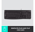 Logitech K120 Tastiera con Cavo