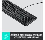 Logitech K120 Tastiera con Cavo