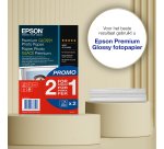 Epson Premium Glossy Photo Paper BOGOF - fotopapier - glanzend - 40 vel(len) - 100 x 150 mm - 255 g/m² (pak van 2)
