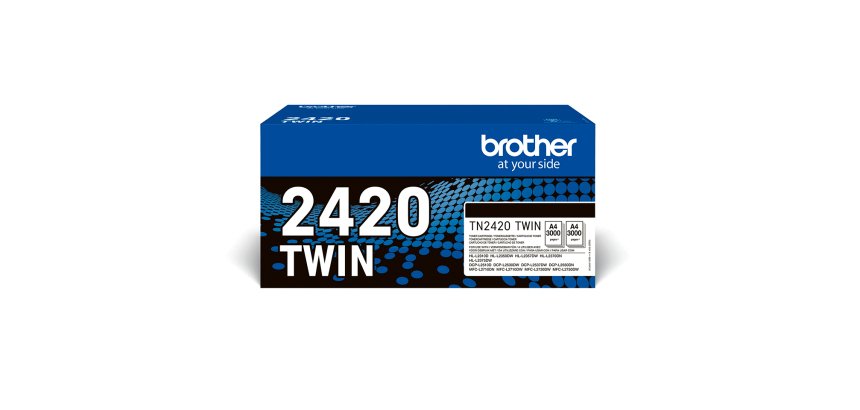 Brother TN-2420TWIN cartucho de tóner Original (3000 páginas) - Pack de 2 unidades