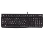 Teclado con cable K120 Logitech Qwerty Inglés de EEUU - negro
