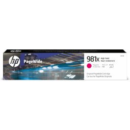 HP 981X High Yield Magenta Original PageWide Cartridge