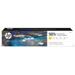 HP Cartucho original PageWide 981Y amarillo de alto rendimiento