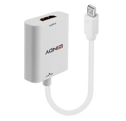 Lindy 41069 adaptador de cable de vídeo Mini DisplayPort HDMI tipo A (Estándar) Blanco