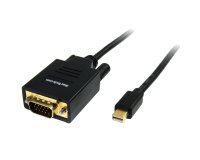 Cable Adaptador Conversor Mini DisplayPort a VGA 1,8m - Mini DP a HD15 - Macho a Macho