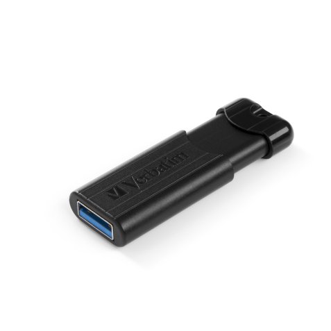 Clé USB 3.0 Verbatim PinStripe noire 64 Go