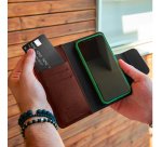 Celly Duomo custodia per cellulare 16,5 cm (6.5") Custodia a borsellino Marrone