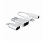CoolBox KIT DE CONECTIVIDAD IPHONE/IPAD (LIGHTNING-JACK LIGHTNING-USBC USBC-LIGHTNING)