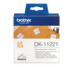Brother DK-11221 - Rouleau d'étiquettes original – Noir sur blanc, 23 x 23 mm