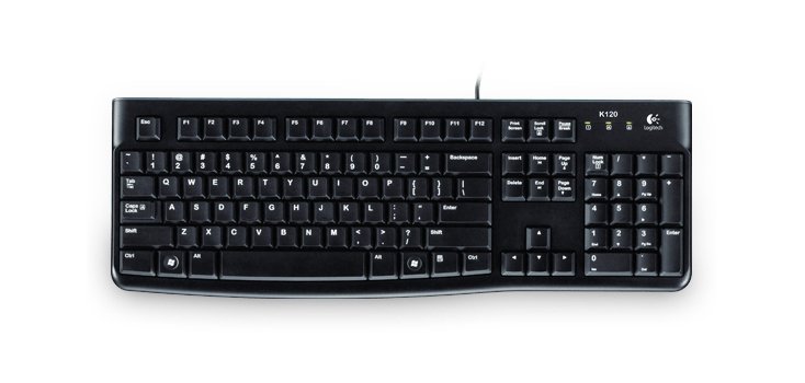 Logitech Keyboard K120 for Business tastiera Ufficio USB QWERTY Italiano Nero