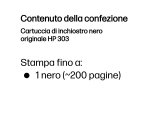 HP Cartuccia di inchiostro nero originale 303