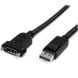 Cable 0,9 m DisplayPort, Macho, Hembra, 4096 x 2160 Pixeles Negro