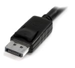 StarTech.com 3ft (1m) Panel Mount DisplayPort Cable - 4K x 2K - DisplayPort 1.2 Extension Cable Male to Female - DP Video Extender Cord with Panel Mount DP Connector - DP Monitor Cable