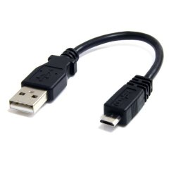 StarTech.com Câble Micro USB 15 cm - A vers Micro B - USB 2.0 - Noir