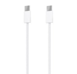 AISENS Cable USB 2.0 3A 60W Apple, tipo USB-C/M-USB-C/M, Blanco, 1.0m