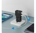 Celly MULTIPLUGSL25W Caricabatterie per dispositivi mobili Cuffie, Smartphone, Tablet Nero AC Ricarica rapida Interno