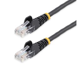StarTech.com 45PAT5MBK cable de red Negro 5 m Cat5e U/UTP (UTP)