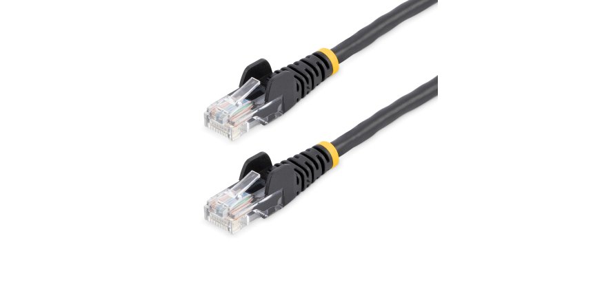 StarTech.com 45PAT5MBK cable de red Negro 5 m Cat5e U/UTP (UTP)