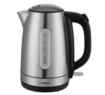 TORNADO TKE-01401ZA-GS bouilloire 1,7 L 2200 W Noir, Argent