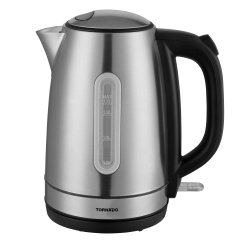 TORNADO TKE-01401ZA-GS kettle 1.7 L 2200 W Black, Silver