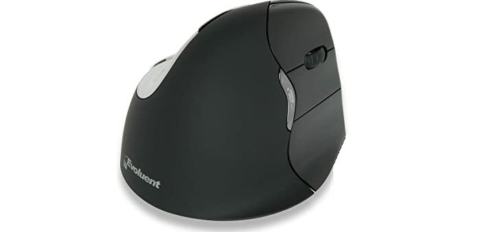 Bakker Elkhuizen Evoluent Vertical Mouse 4 - mouse - Bluetooth - black
