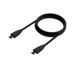 AISENS Cable USB 3.2 Gen2x2 20Gbps 8k@30Hz 5A 100W E-Marker, Tipo USB-C/M-USB-C/M, Negro, 1.0m