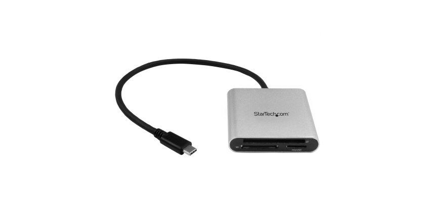 StarTech.com USB 3.0 Flash Memory Multi-Card Reader / Writer with USB-C - SD, microSD, CompactFlash