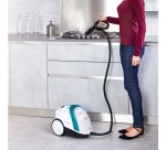Polti Vaporetto Smart 100_T Cylinder steam cleaner 1500 W Blue, White