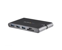 Replicador de Puertos USB-C para Portátiles - Docking Station USB Tipo C HDMI VGA GbE con Lector de Tarjetas SD - Win Mac