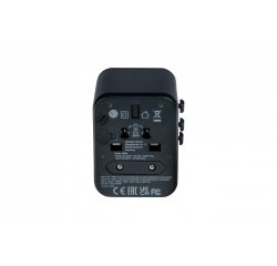Verbatim 49544 adaptador de enchufe eléctrico Universal Negro