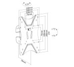 Equip Staffa per montaggio a parete TV girevole da 23” a 42”