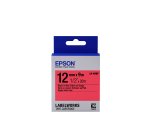 Epson Label Cartridge Pastel LK-4RBP Black/Red 12mm (9m)