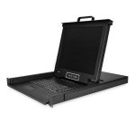 StarTech.com Console KVM à Montage Rack 8 Ports avec Câbles de 1,8m - Switch KVM Intégré avec Écran LCD 17" - Tiroir KVM LCD 1U Complet - KVM OSD - Durable 50,000 MTBF - Support USB + VGA - Clavier QWERTY