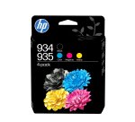 HP 934 Set aus 4 schwarzen Tintenpatronen/ 935 Set aus 4 originalen cyan/magenta/gelben Tintenpatronen
