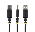StarTech.com Schnellladekabel USB-A auf USB-C 2m, 15W 3A, doppellagiges Nylon/TPE-Geflecht, langlebiges USB-A auf Typ-C Ladekabel, USB-A auf USB-C Kabel