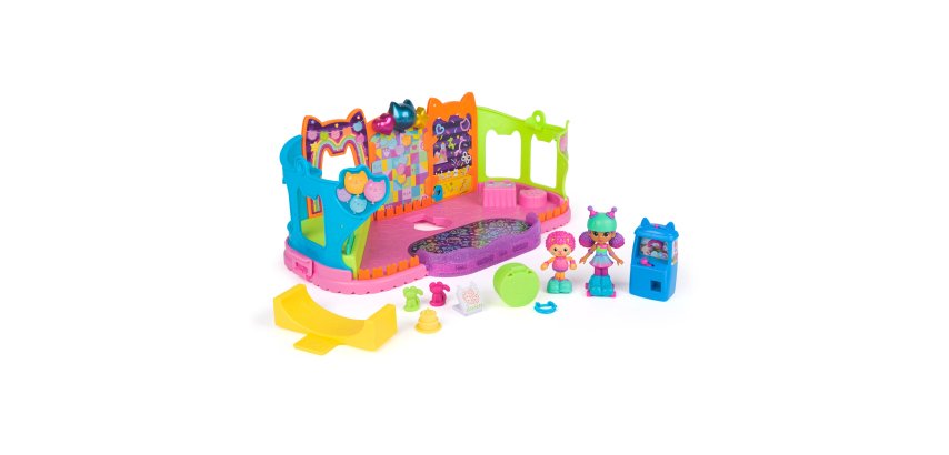 Gabby's Dollhouse , L’Attico a Tema Feste della Casa delle Bambole di Gabby, Compatibile al Playset della Casa delle Bambole, Giocattoli per Bambine e Bambine, 3+ Anni
