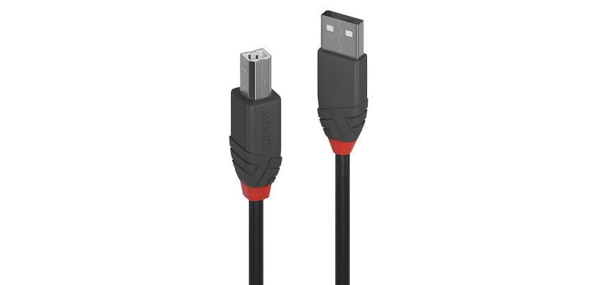 Lindy Câble USB 2.0 type A vers B, Anthra Line, 0.5m